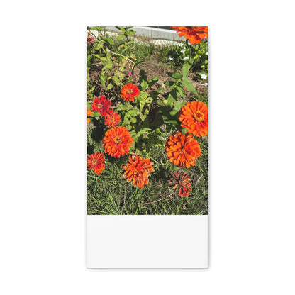 Matiby "Reals" Red Flowers Canvas Gallery Wraps