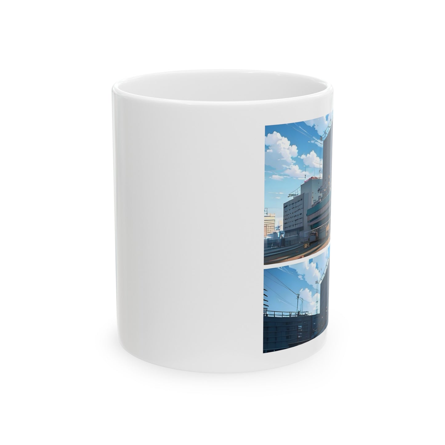 Artzy Construction Ceramic Mug, 11oz