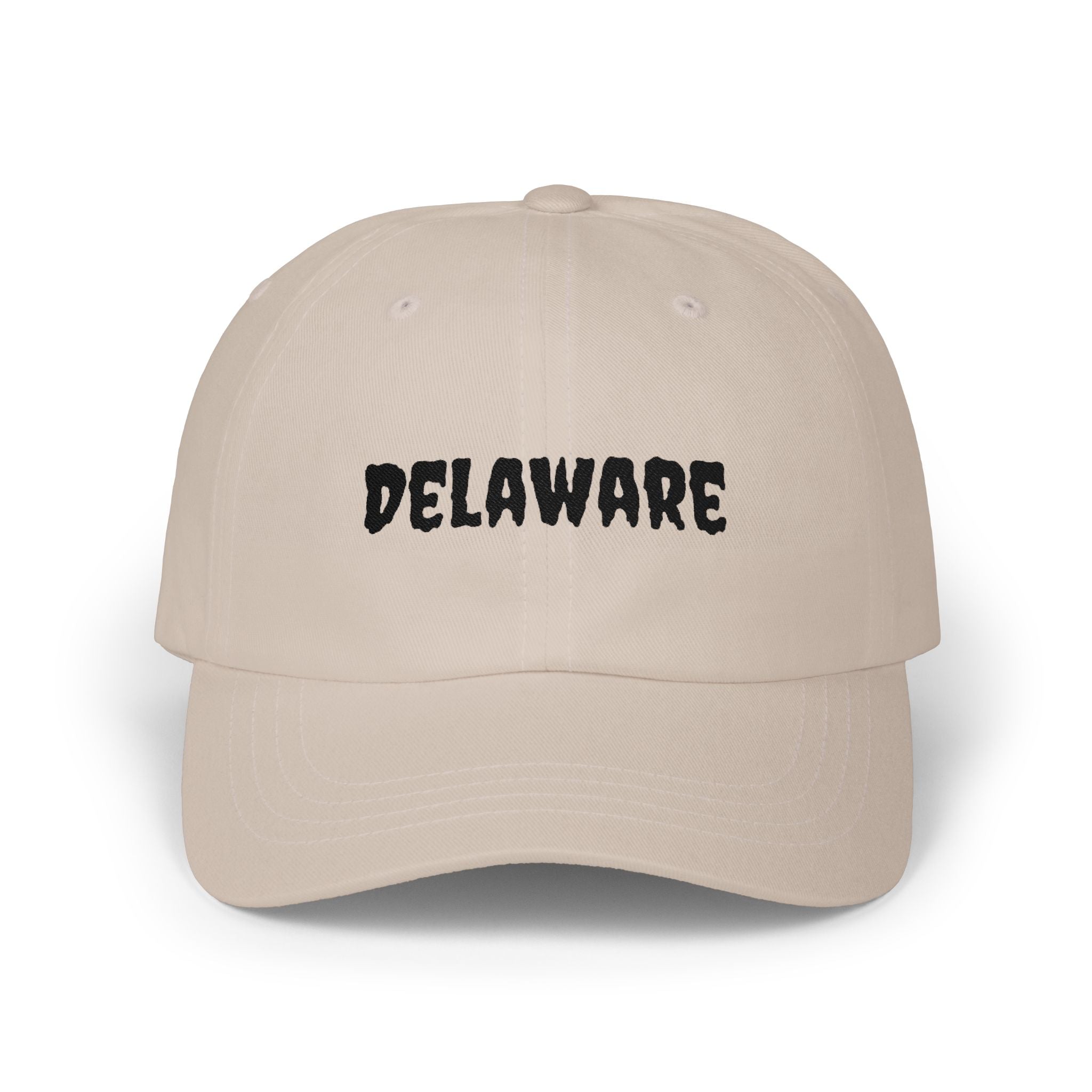 Delaware United States of America Black Embroidered Classic Dad Cap | DE 1st USA Baseball Hat