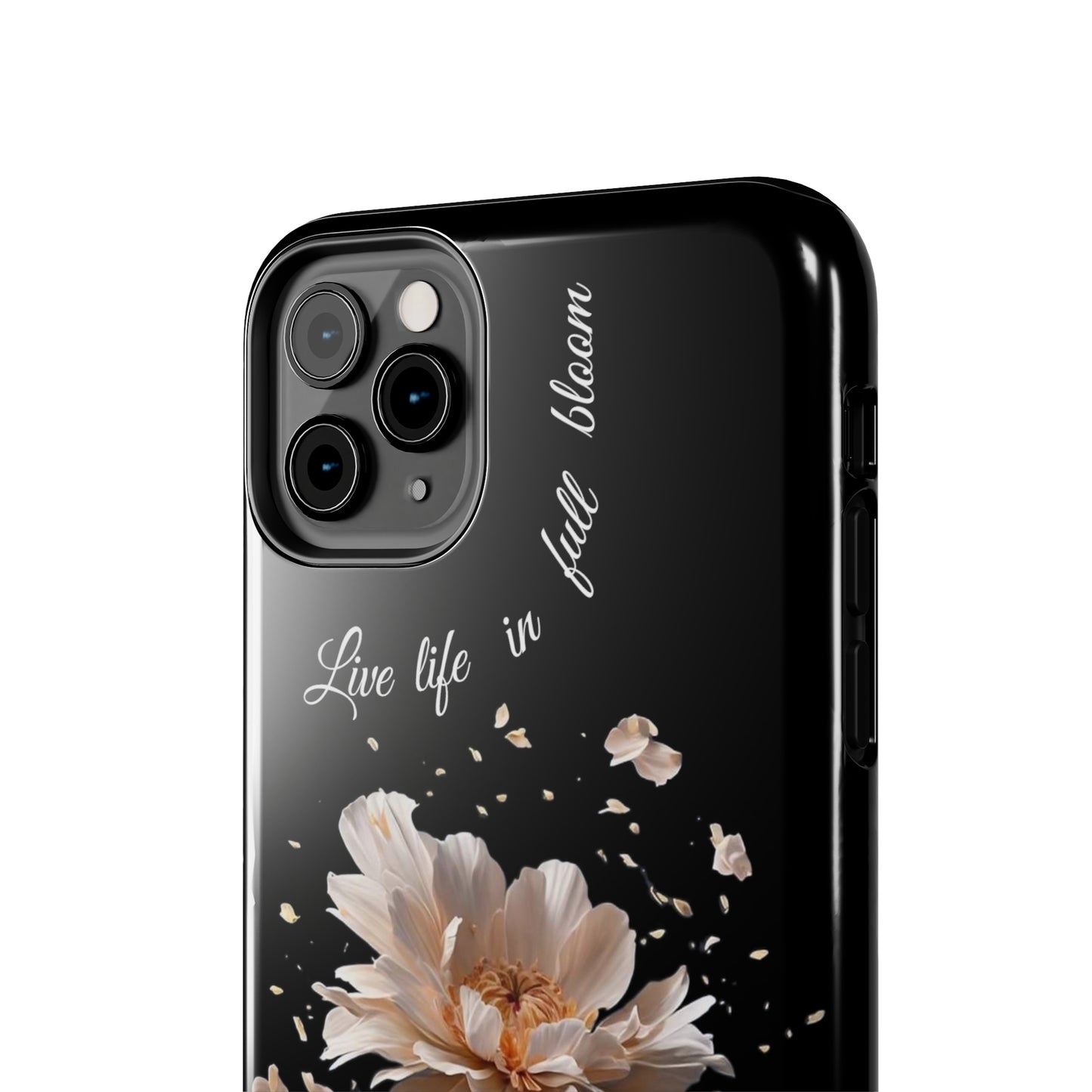 Matiby Amy's Special Flower Bloom Black Tough Phone Cases