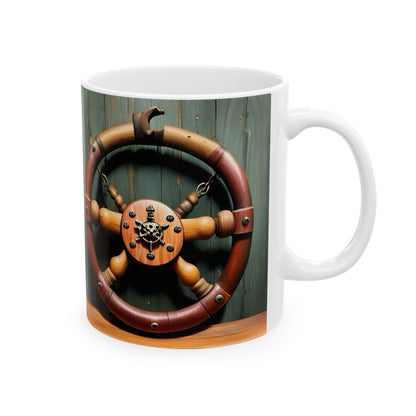 Nautical Helm Ceramic Mug, 11oz