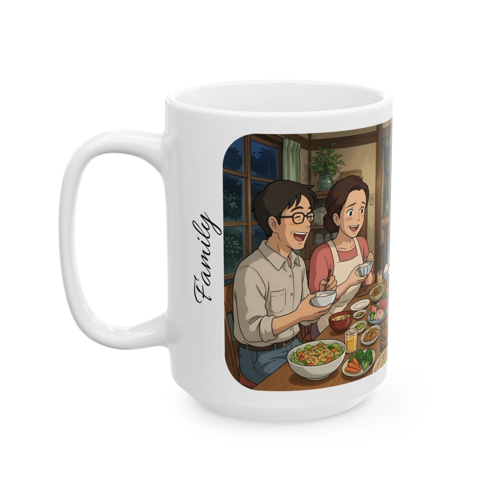 Family & Friends #9 Forever White Ceramic Mug — Cozy Feast Cup (11oz/15oz)