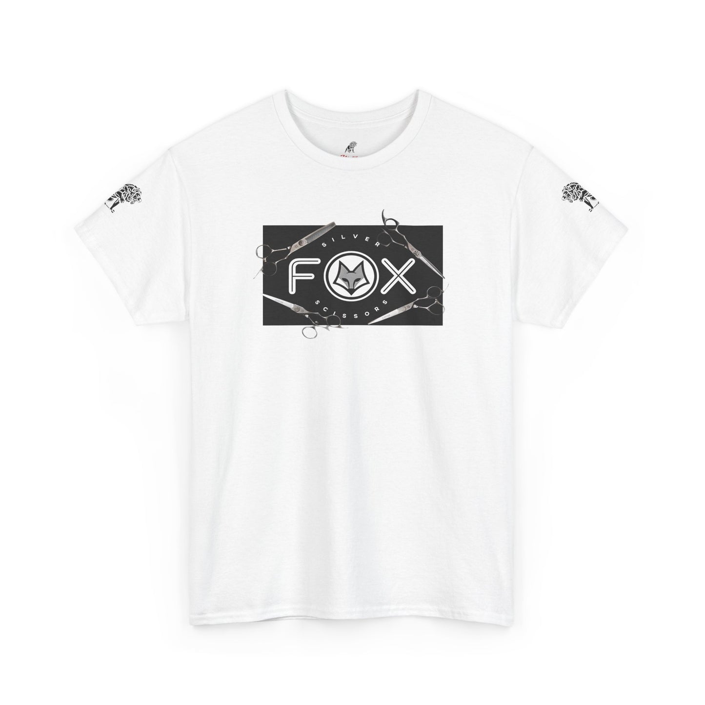 Silver Fox Scissors Unisex Heavy Cotton Tee