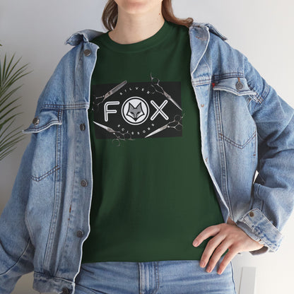 Silver Fox Scissors Unisex Heavy Cotton Tee