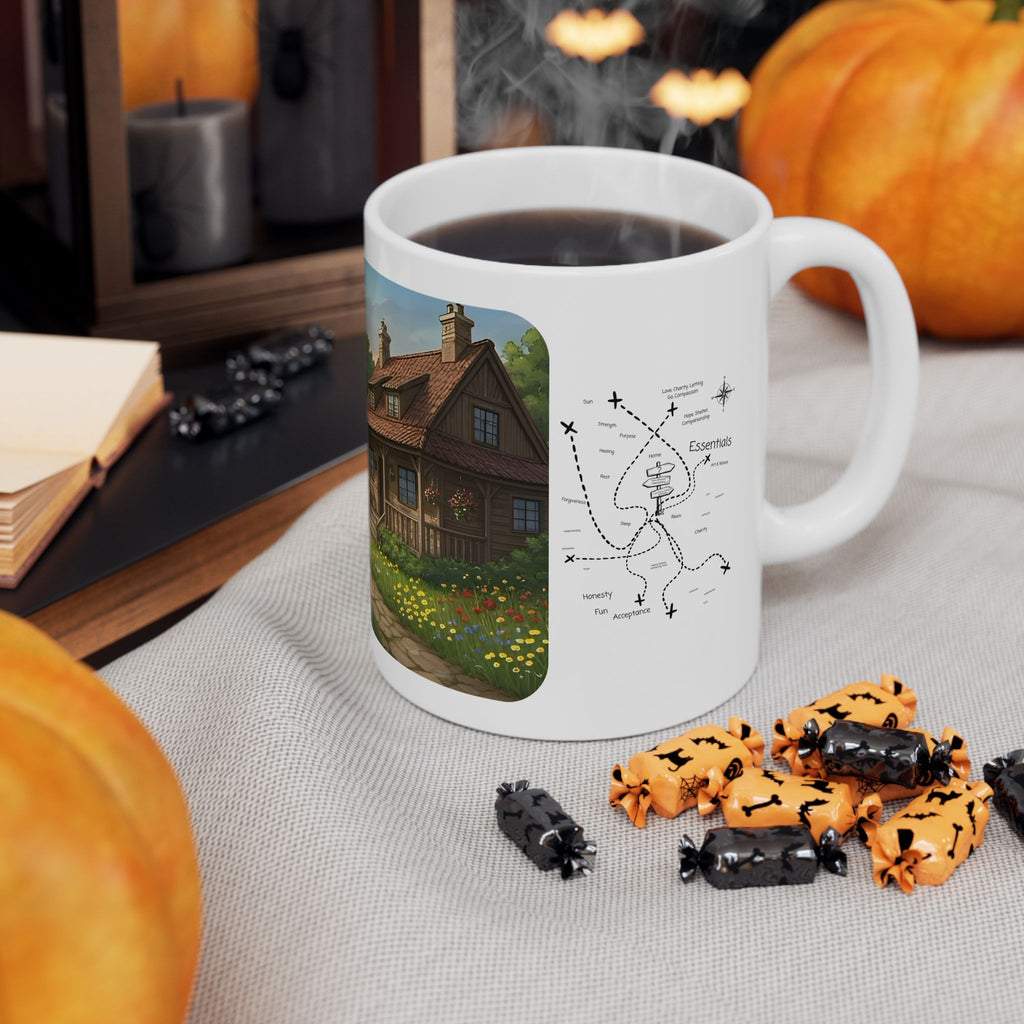 Cozy Architecture & Dreamy Landscapes #37 White Ceramic Mug – Homes Home Sweet Home Cup (11oz/15oz)