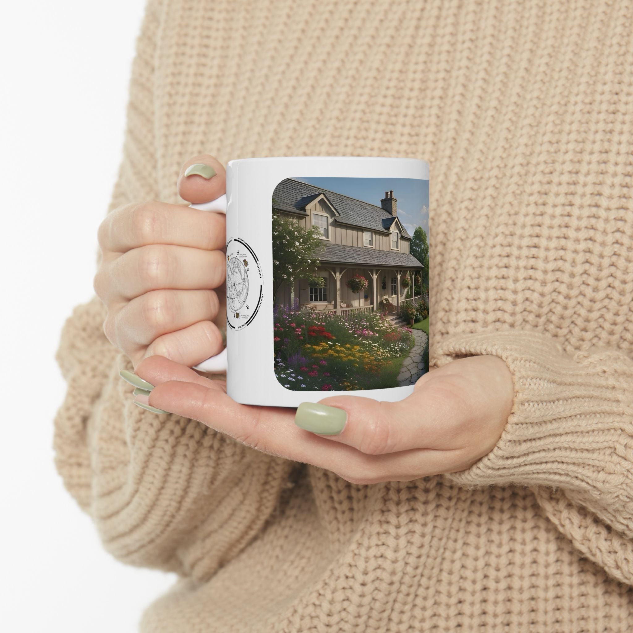 Cozy Architecture & Dreamy Landscapes #15 White Ceramic Mug – Homes Home Sweet Home Cup (11oz/15oz)