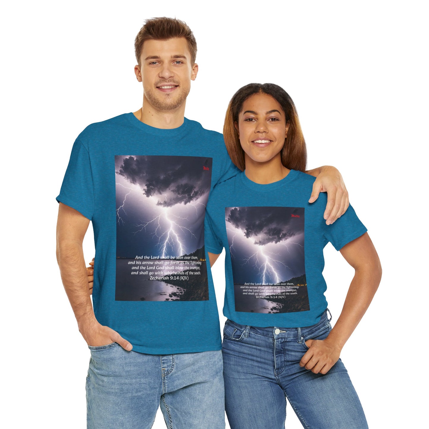 Lightning Style God's Arrow Unisex Heavy Cotton Tee