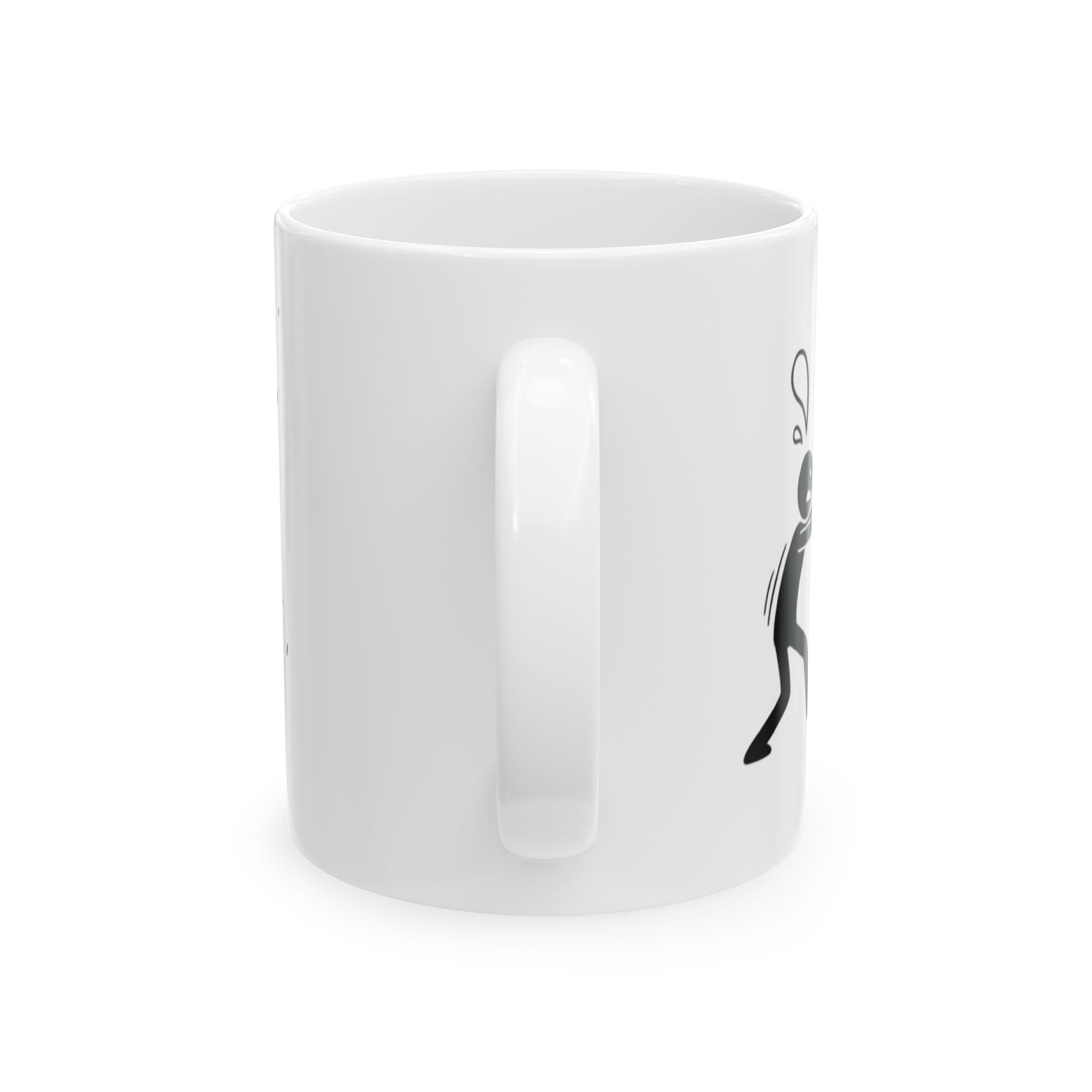 "TODAY" White Ceramic Mug — Trying To Get A Grip On The Day Motivational Tea Cup (11oz, 15oz)