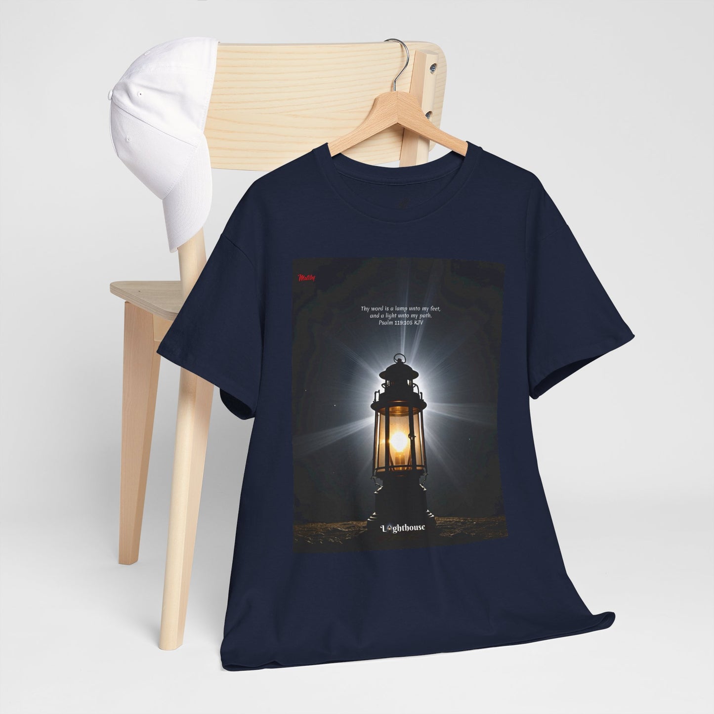 Lighthouse Psalm 119 Unisex Heavy Cotton Tee