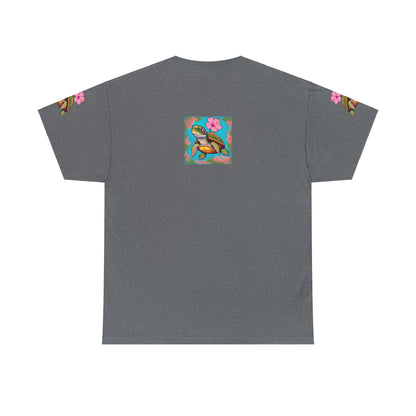 Turtle Flower Unisex Heavy Cotton Tee