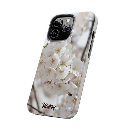 White Flower Tough Phone Cases