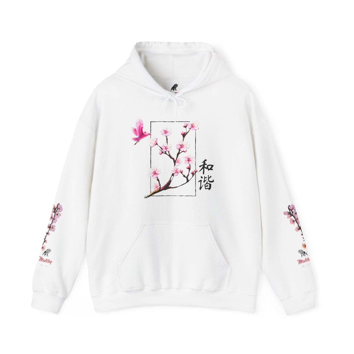 Japanese Cherry Blossom Unisex Heavy Blend™ Hooded Sweatshirt