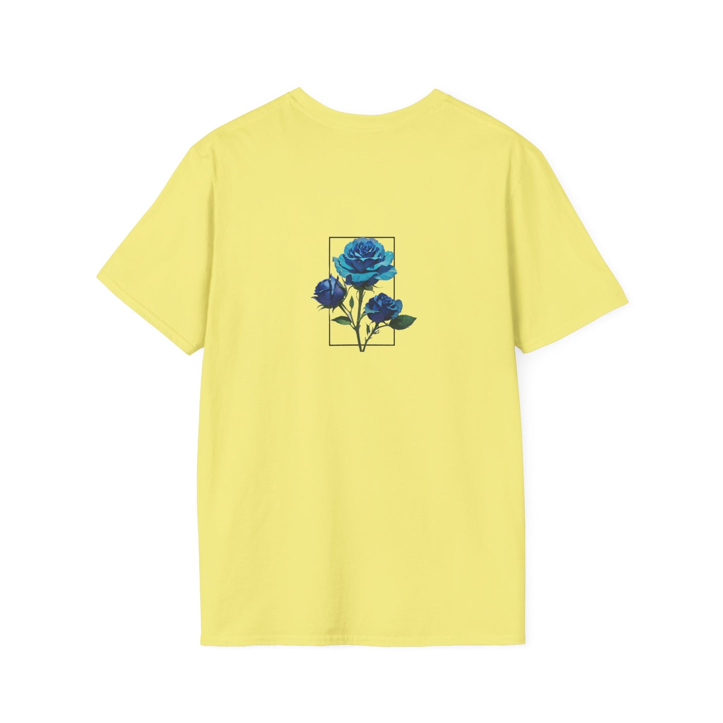 Japanese Blue Rose Landscape Unisex Softstyle T-Shirt