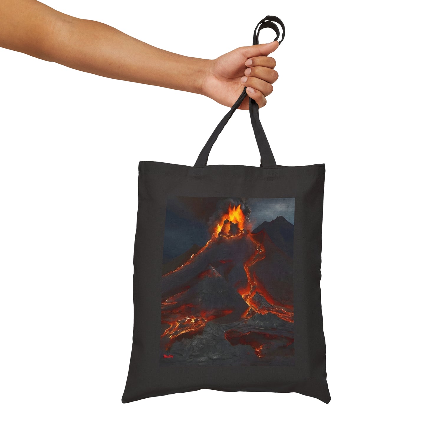 Volcano/Alps Cotton Canvas Tote Bag