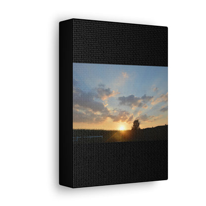 Sunset Black Canvas Gallery Wraps