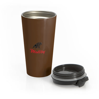 Matiby Brown Stainless Steel Travel Mug