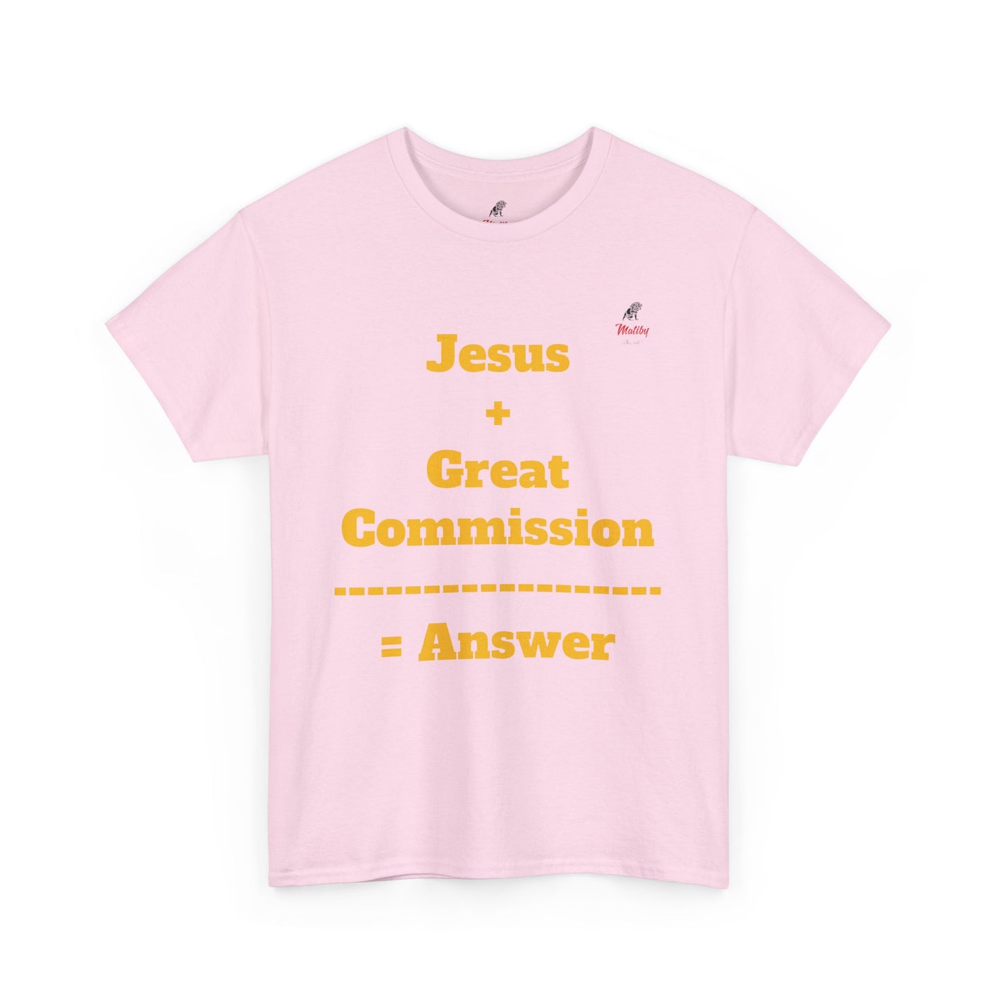 Jesus+Great Commission Unisex Heavy Cotton Tee