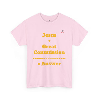 Jesus+Great Commission Unisex Heavy Cotton Tee