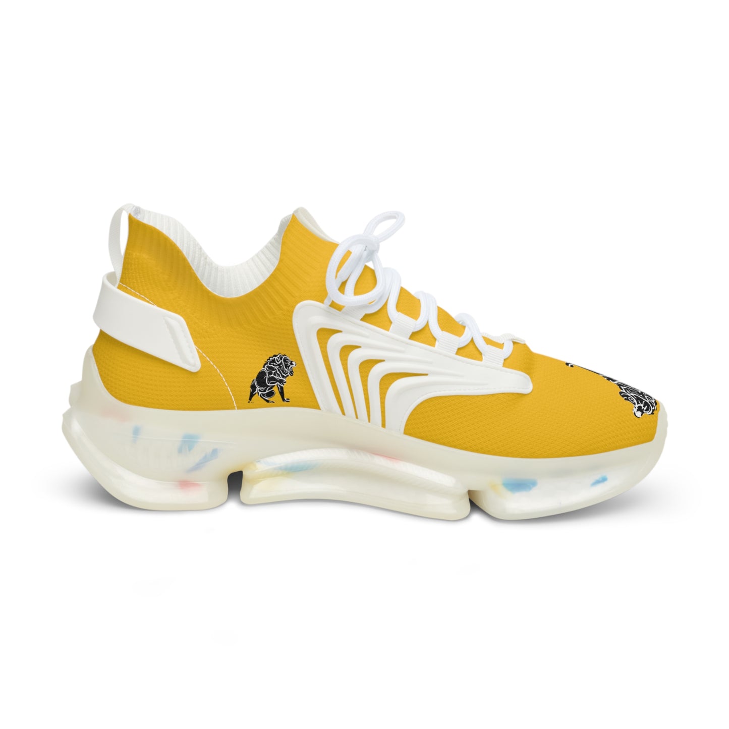 Men's Yellow Mesh Sneakers