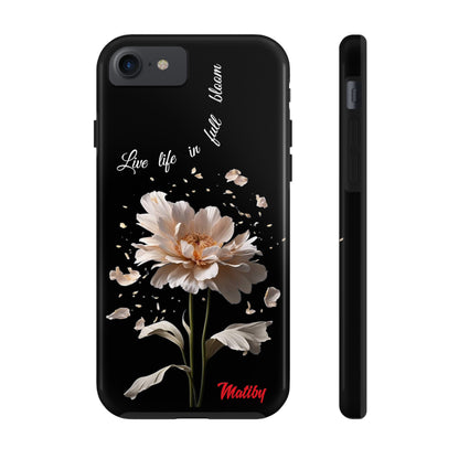 Matiby Amy's Special Flower Bloom Black Tough Phone Cases