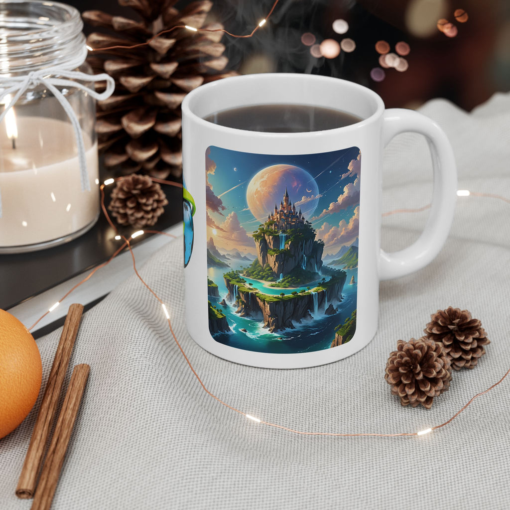Contrast & Perspective #2 White Ceramic Mug — Time & Chance Daily Cup (11oz, 15oz)