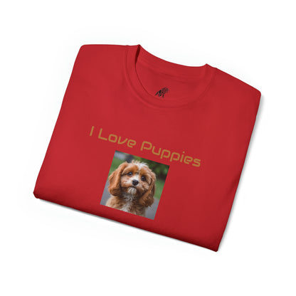 Matiby "I Love Puppies" Unisex Ultra Cotton Tee