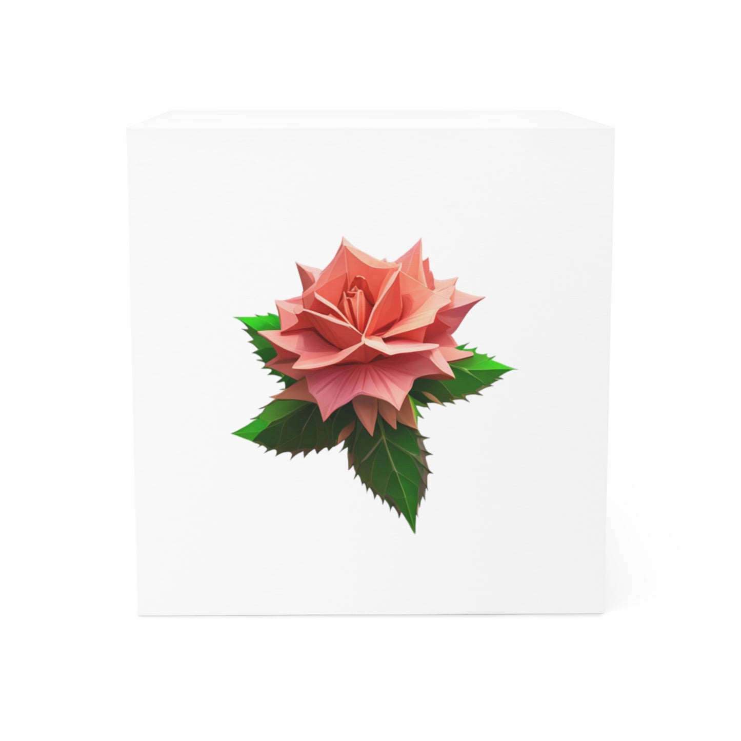 Rose Note Cube