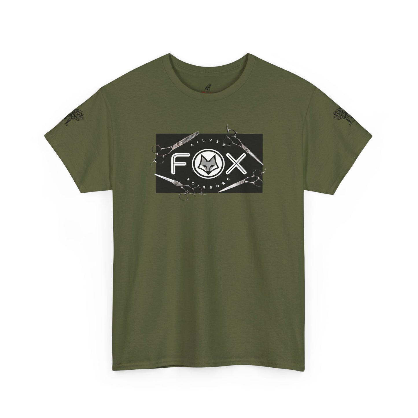 Silver Fox Scissors Unisex Heavy Cotton Tee