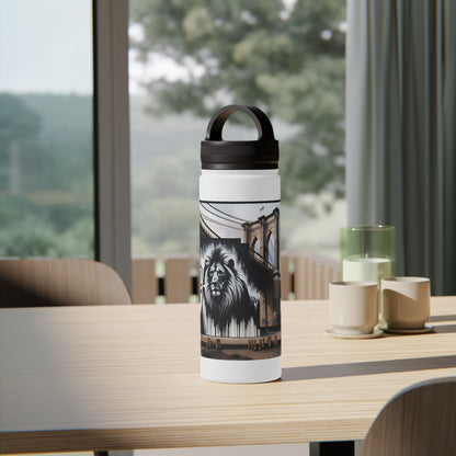 Matiby Matiffi Stainless Steel Water Bottle, Handle Lid