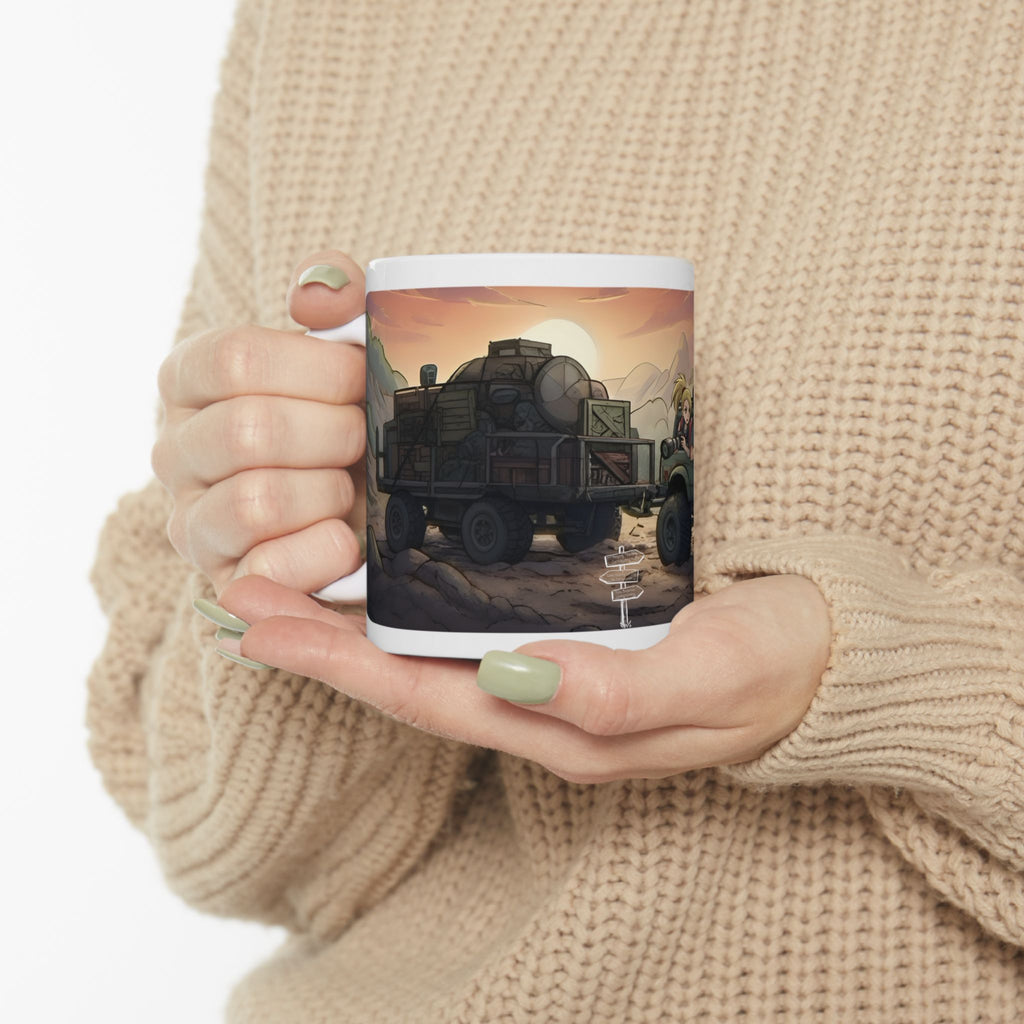Adventure 4x4 Trucks #25, Photographers In The Wild White Ceramic Mug — Find Your Path To The Essentials Cup (11oz & 15oz)