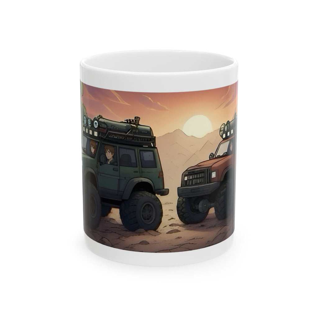 Adventure 4x4 Trucks #43, Future Engineers On The Move White Ceramic Mug — Find Your Path To The Essentials Cup (11oz & 15oz)