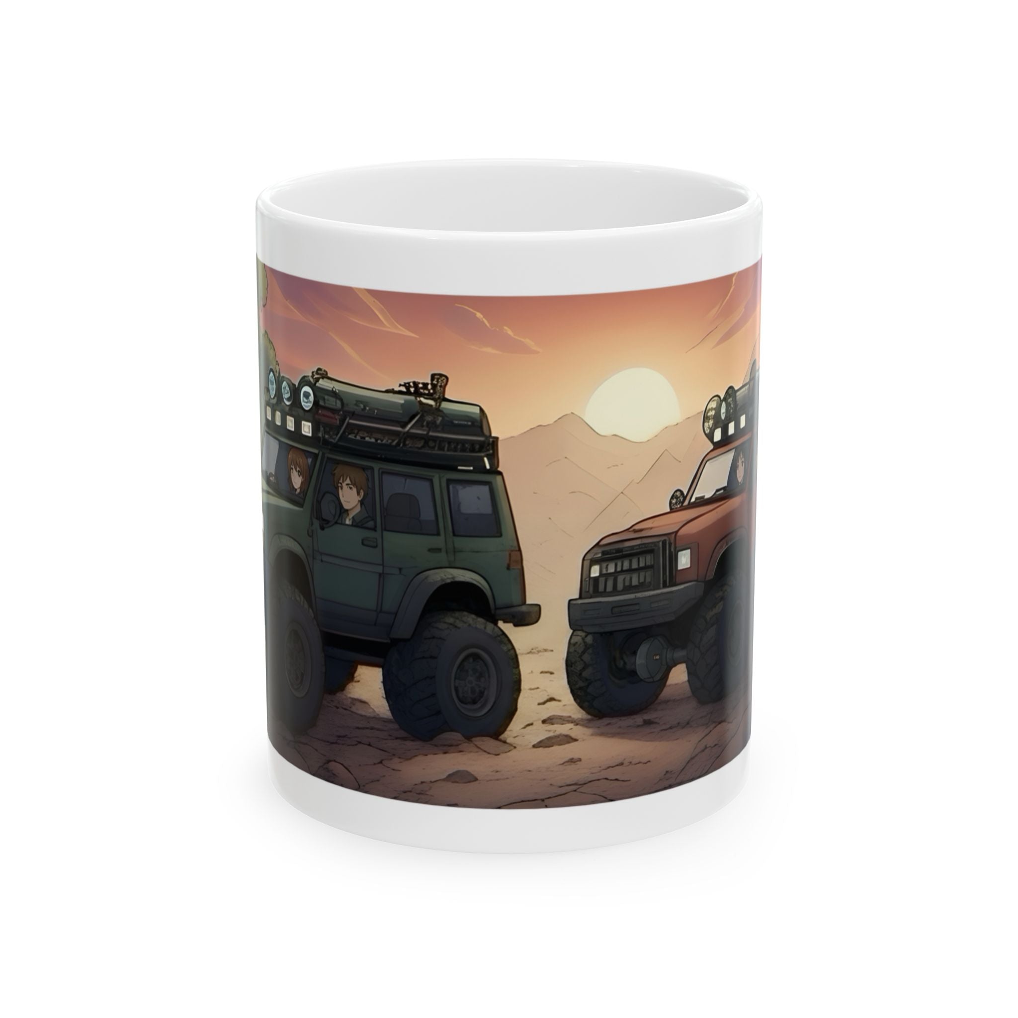 Adventure 4x4 Trucks #43, Future Engineers On The Move White Ceramic Mug — Find Your Path To The Essentials Cup (11oz & 15oz)