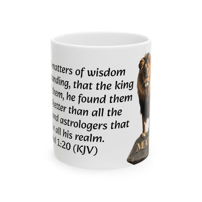 Bible Speaks Daniel 1:20 Ceramic Mug, 11oz