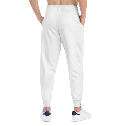 Matiby Flower Bloom White Athletic Joggers (AOP)