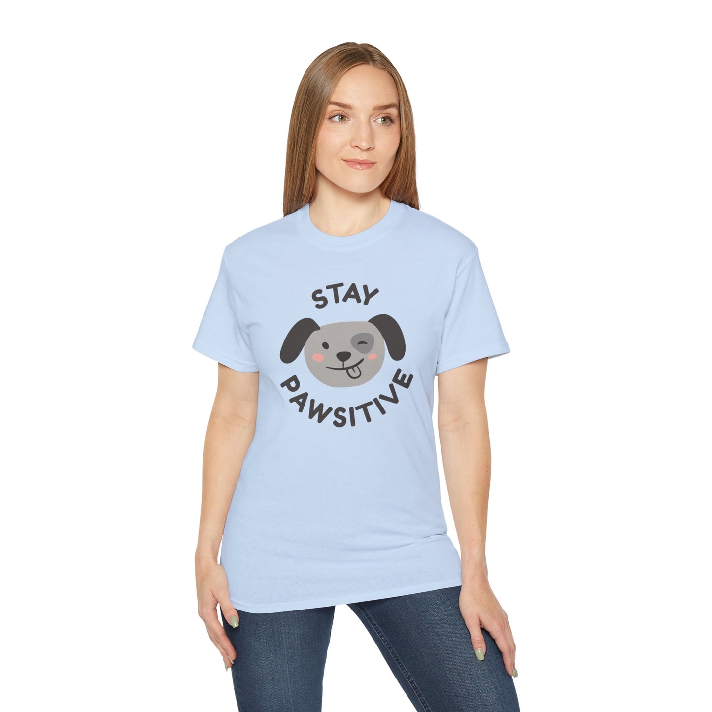 Stay Pawsitive Unisex Ultra Cotton Tee