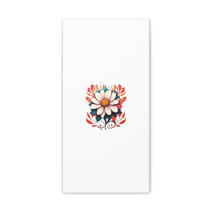 Floral White Canvas Gallery Wraps