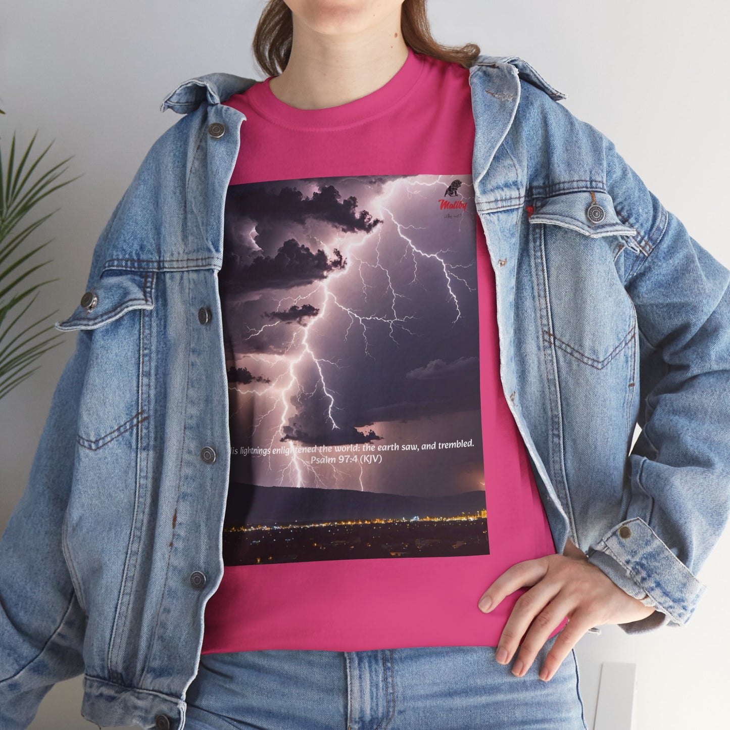 Lightning Style Earth Trembled Unisex Heavy Cotton Tee