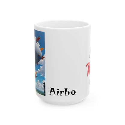 Matiby Airbo Ceramic Mug, (11oz, 15oz)