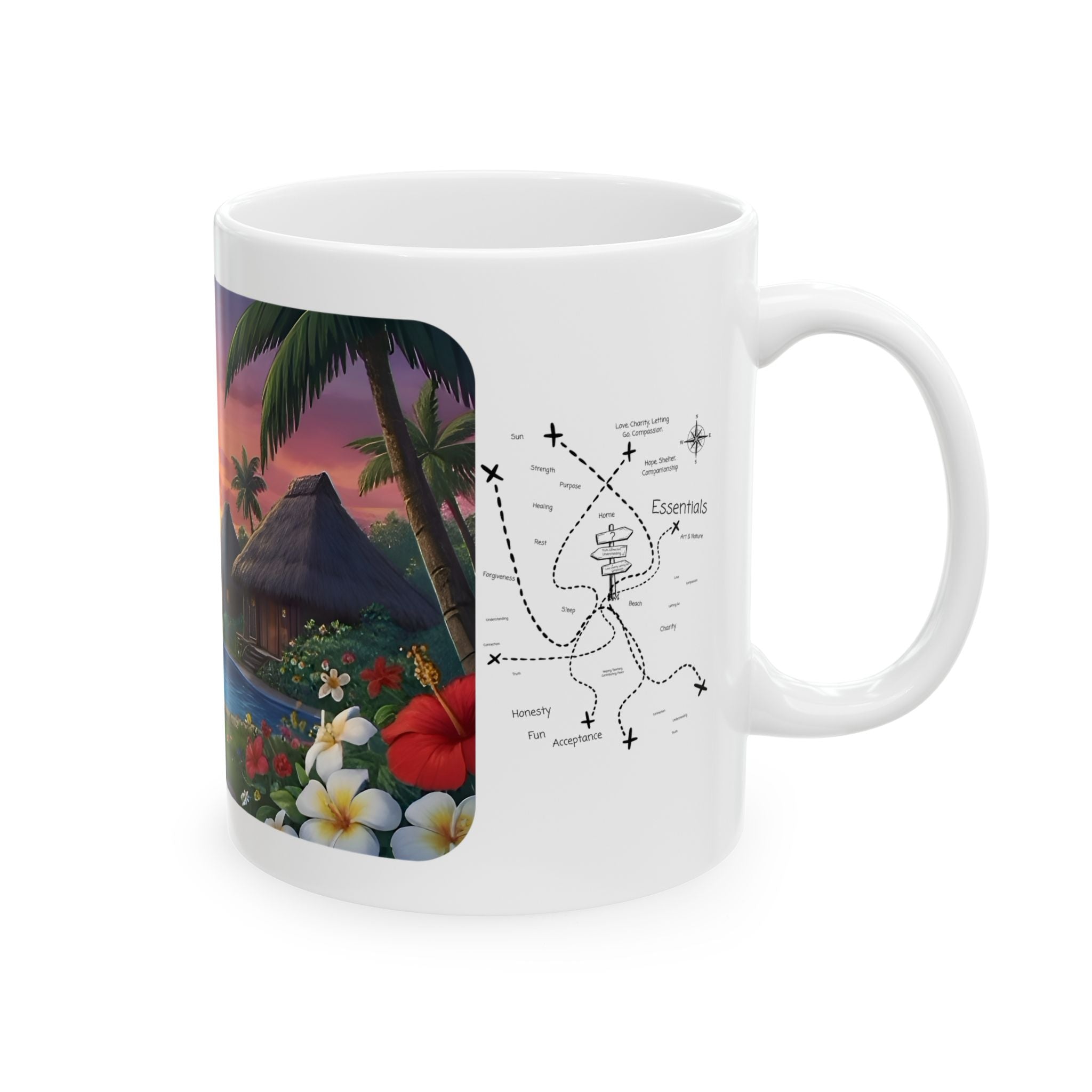 Cozy Architecture & Dreamy Landscapes #30 White Ceramic Mug – Homes Home Sweet Home Cup (11oz/15oz)