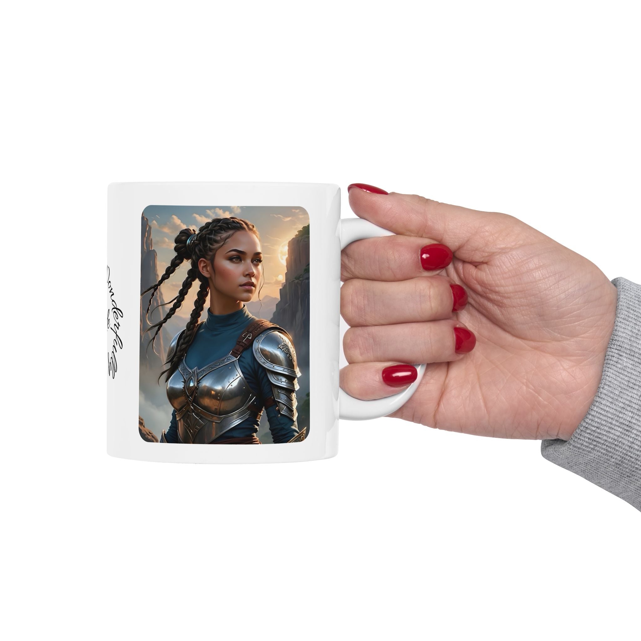 Gentle Woman of Valor #11 White Ceramic Mug - Fearfully & Wonderfully Made Tribute Cup (11oz/15oz)