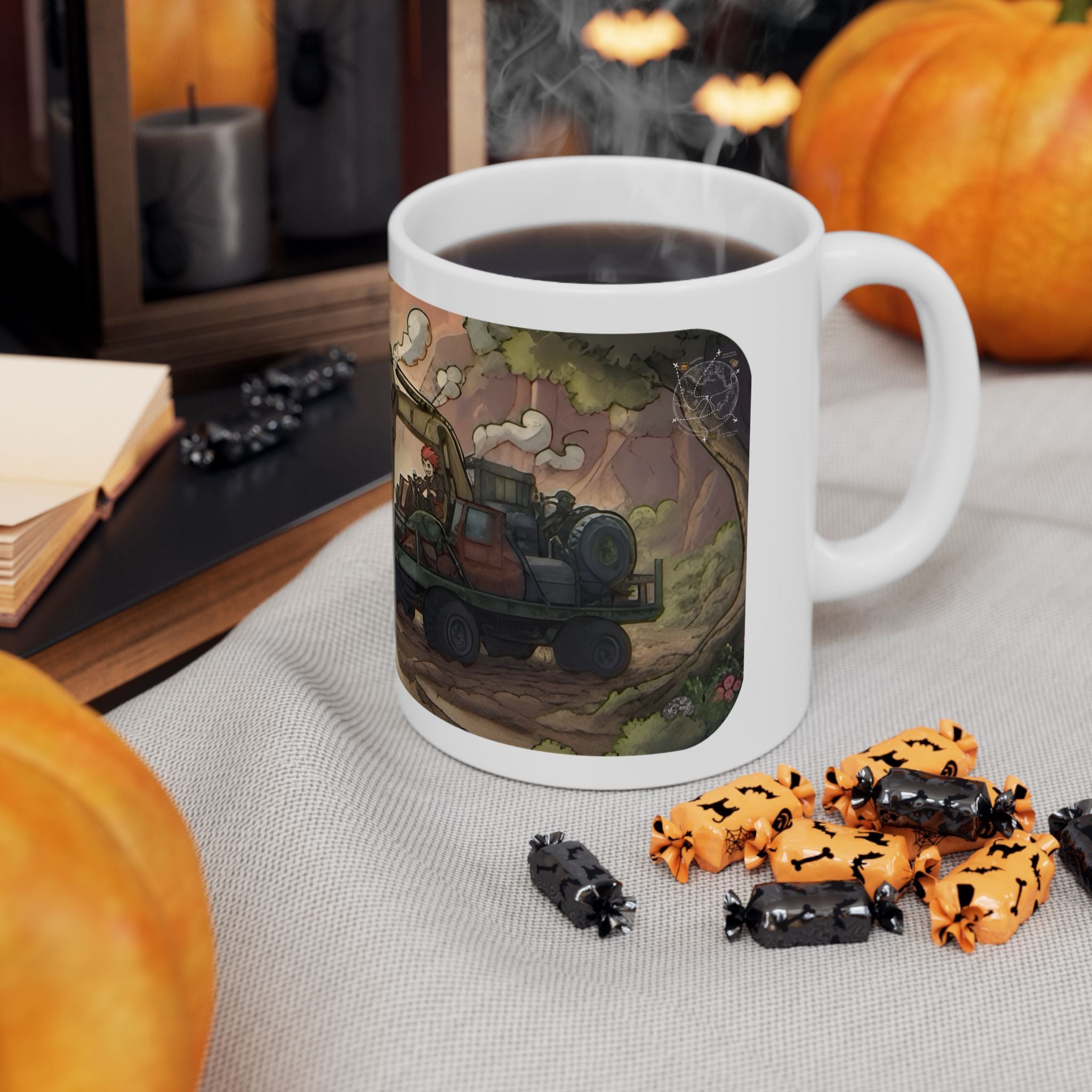 Adventure 4x4 Trucks #34, Future Investment Bankers On The Move White Ceramic Mug — Find Your Path To The Essentials Cup (11oz & 15oz)