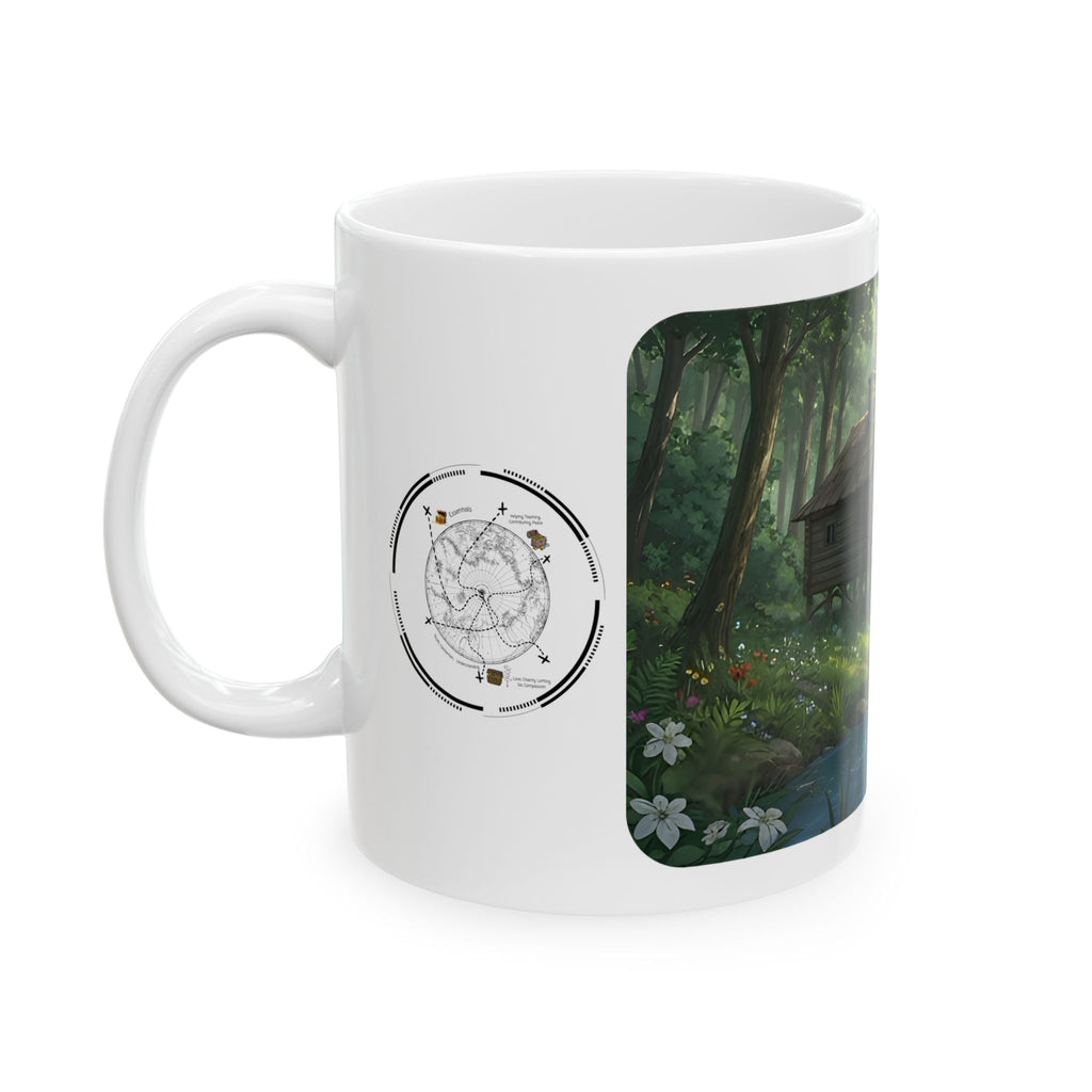 Cozy Architecture & Dreamy Landscapes #40 White Ceramic Mug – Homes Home Sweet Home Cup (11oz/15oz)
