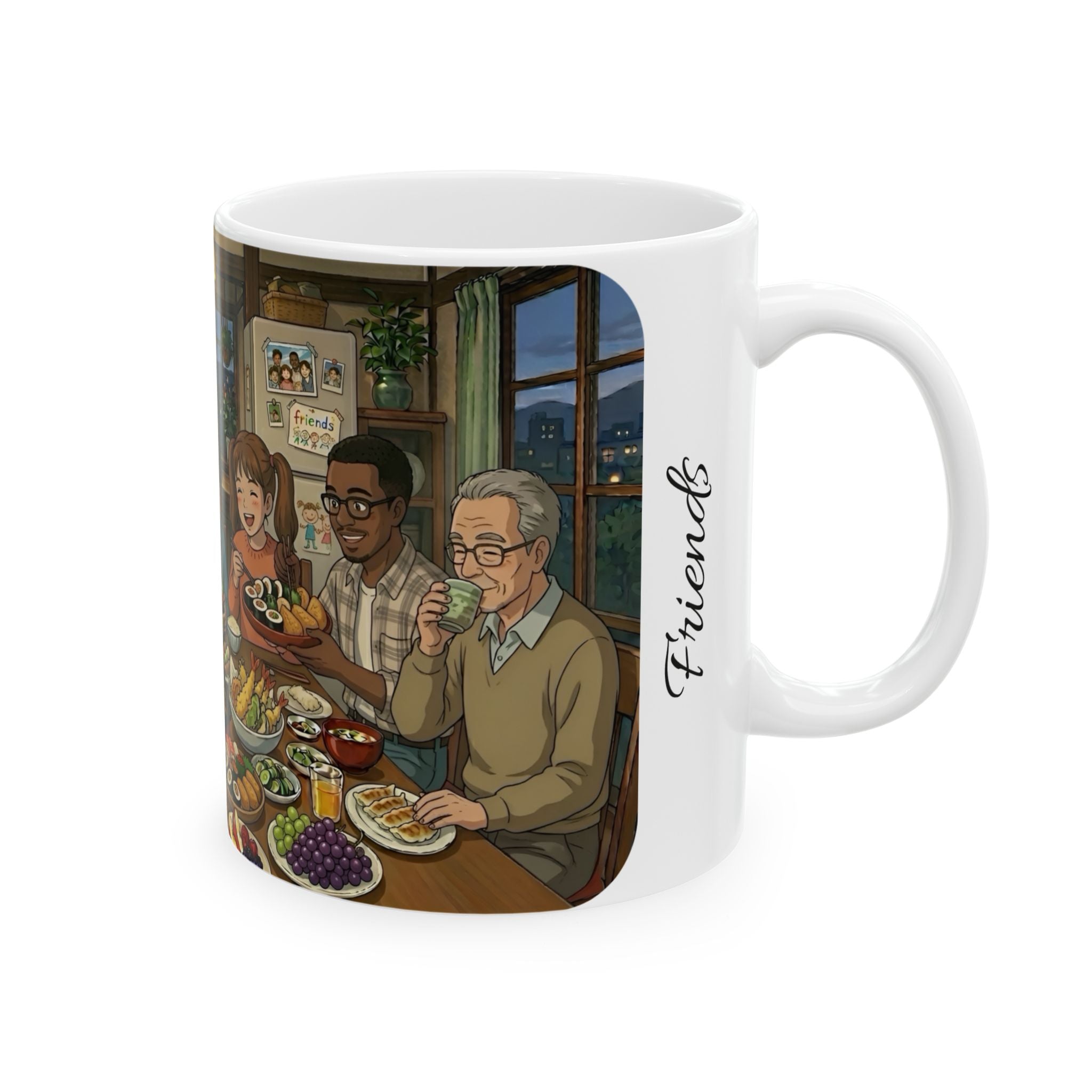 Family & Friends #3 Forever White Ceramic Mug — Cozy Feast Cup (11oz/15oz)