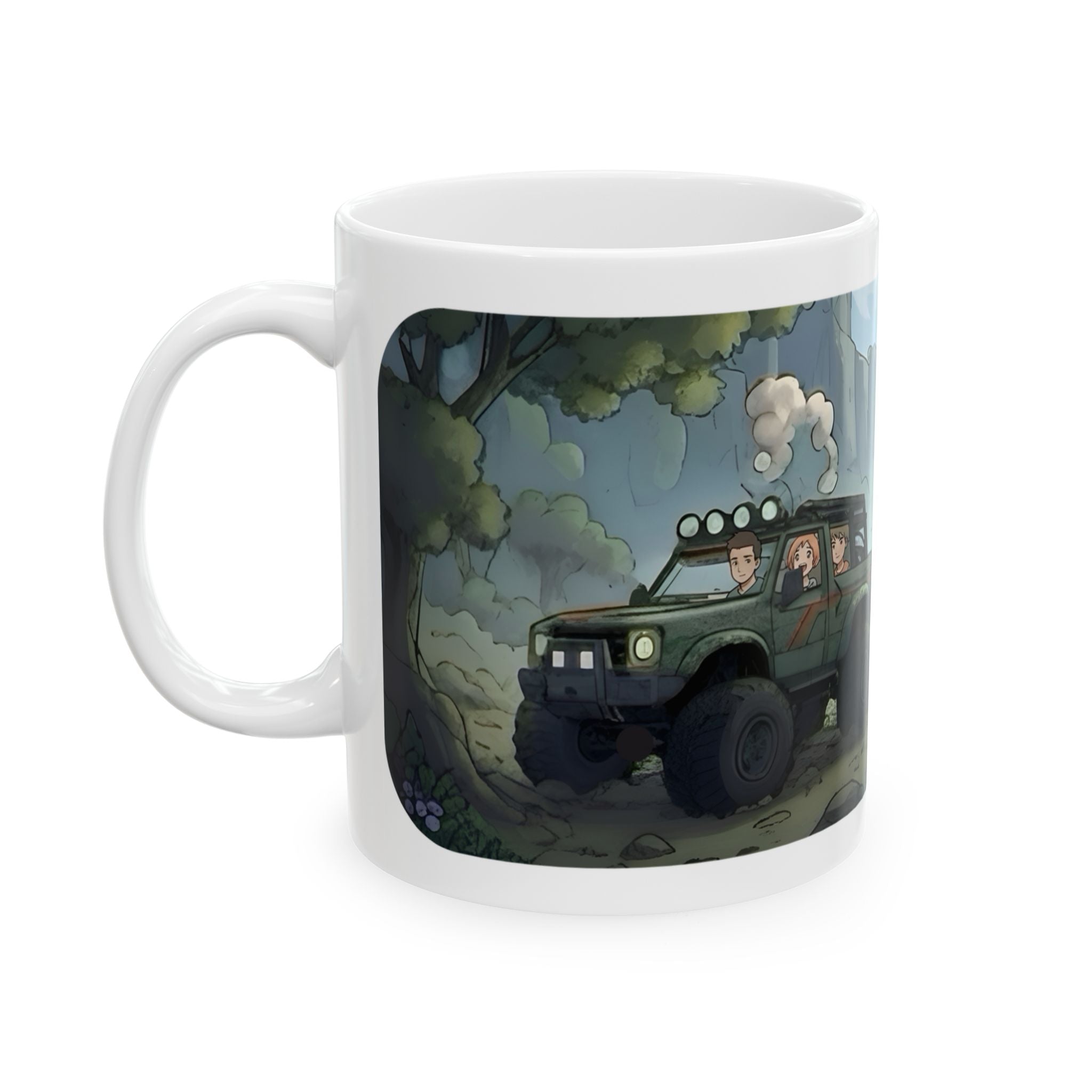 Adventure 4x4 Trucks #35, Future Scientists On The Move White Ceramic Mug — Find Your Path To The Essentials Cup (11oz & 15oz)