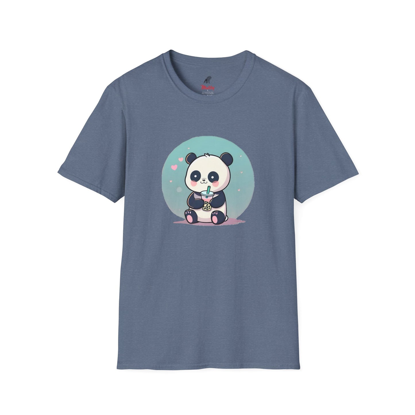 Panda With Boba Unisex Softstyle T-Shirt