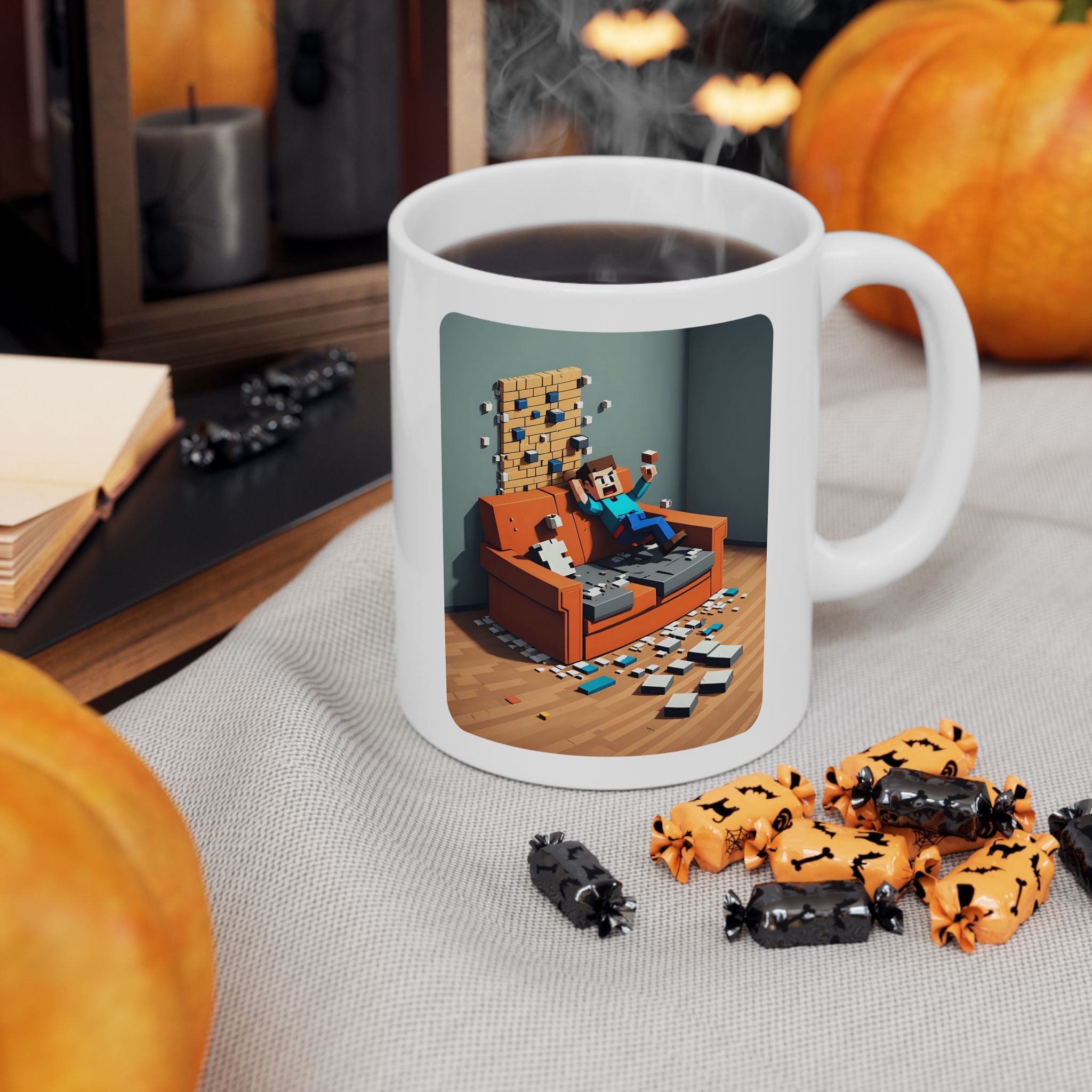 Voxel Expresso White Ceramic Mug —The Aftermath Tea Mug (11oz, 15oz)