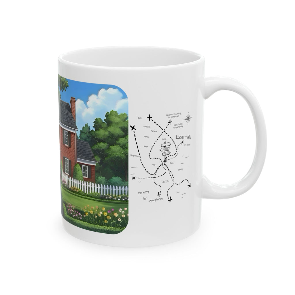 Cozy Architecture & Dreamy Landscapes #47 White Ceramic Mug – Homes Home Sweet Home Cup (11oz/15oz)