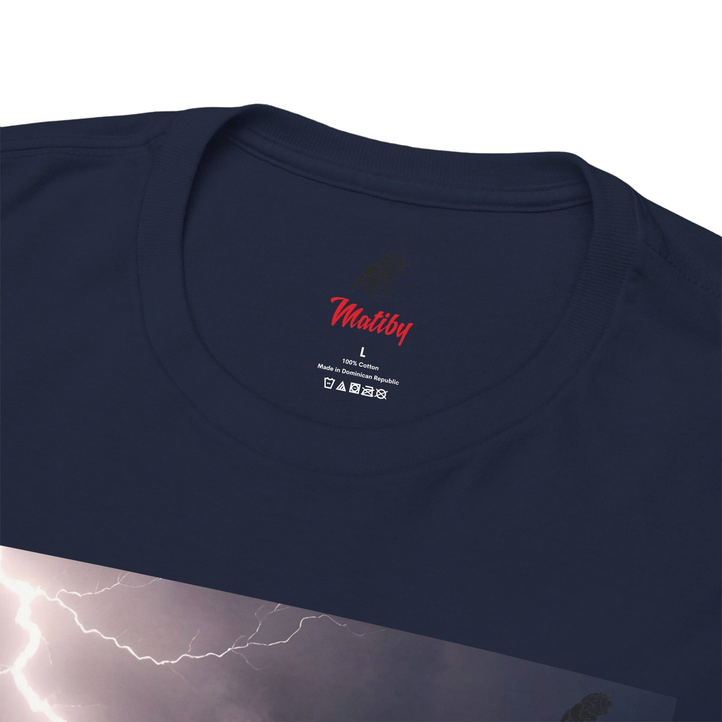 Lightning Style East West Unisex Heavy Cotton Tee