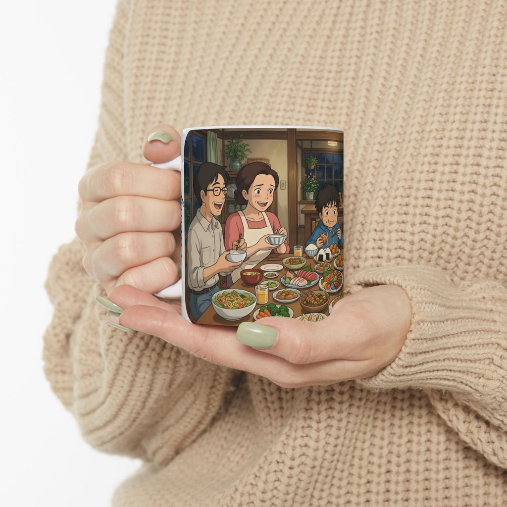 Family & Friends #9 Forever White Ceramic Mug — Cozy Feast Cup (11oz/15oz)