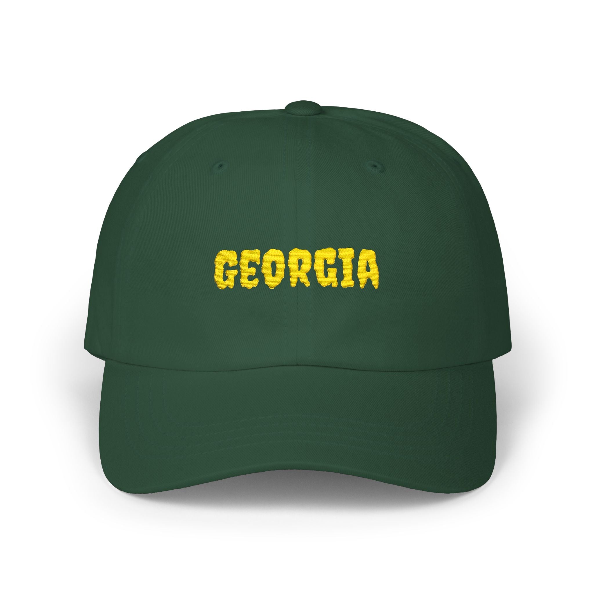 Georgia United States of America Gold Embroidered Classic Dad Cap | GA 4th USA Baseball Hat